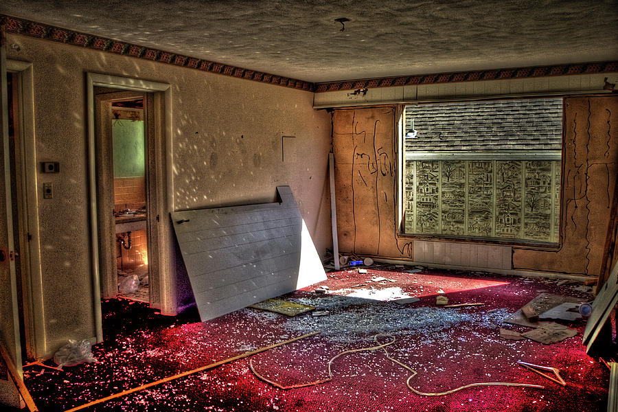 Kansas City Photograph - Death of the White Haven Motel 8765 by Timothy Bischoff
