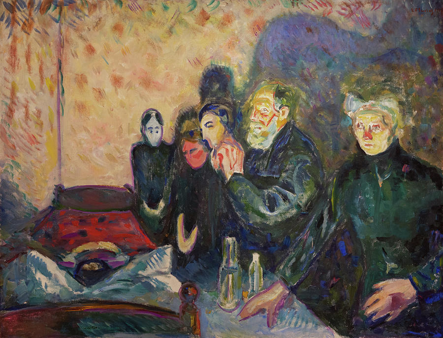 Death Struggle Painting by Edvard Munch
