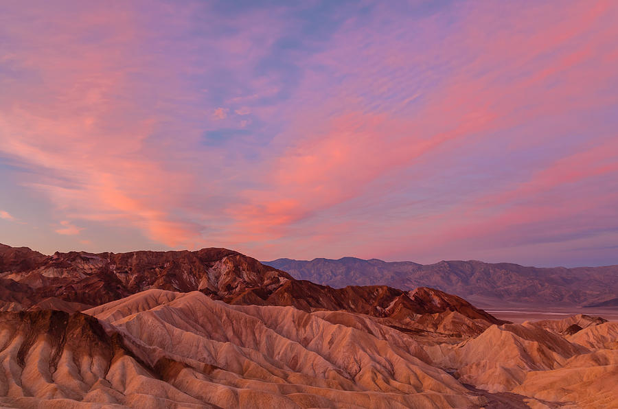Death Valley and the Red Dawn Photograph by Jonathan Nguyen