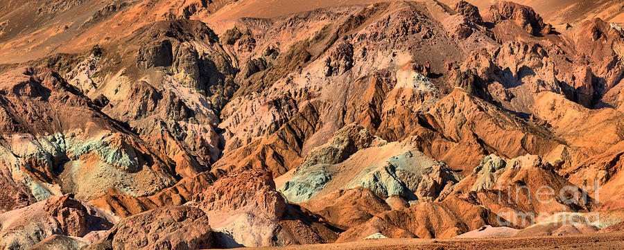 Death Valley Artist Palette Panorama Photograph by Adam Jewell