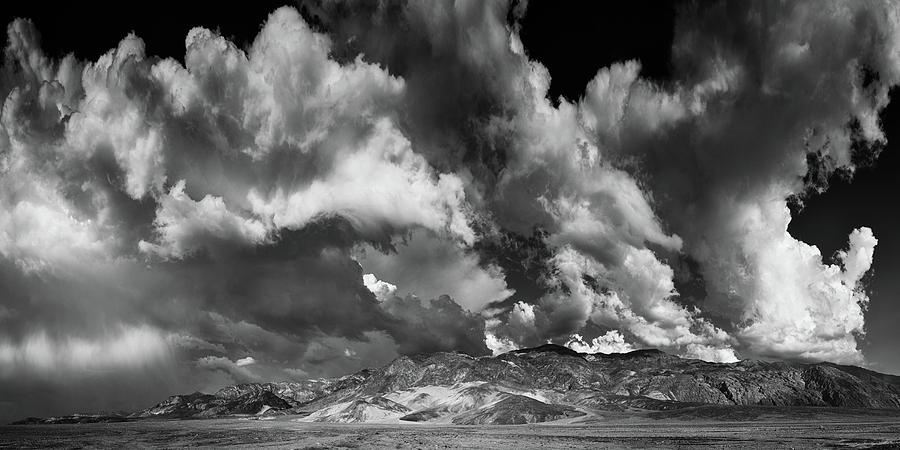 Death Valley Black and White Panorama Photograph by Kyle Hanson