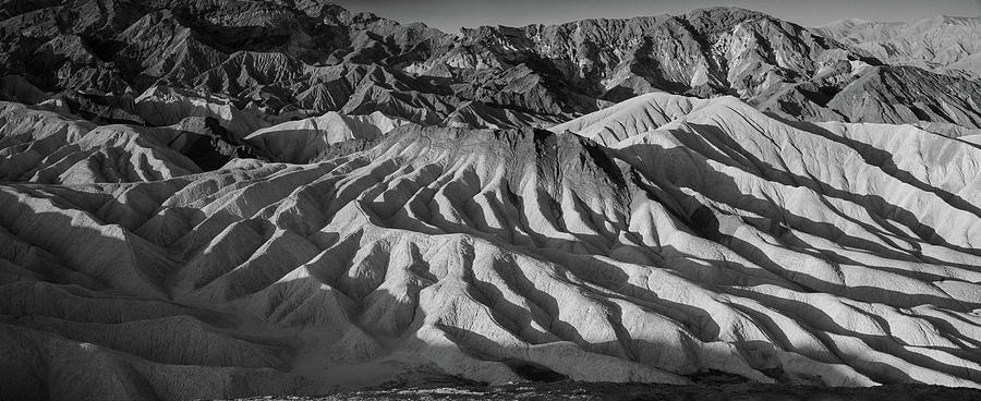 Death Valley Erosion B W Photograph