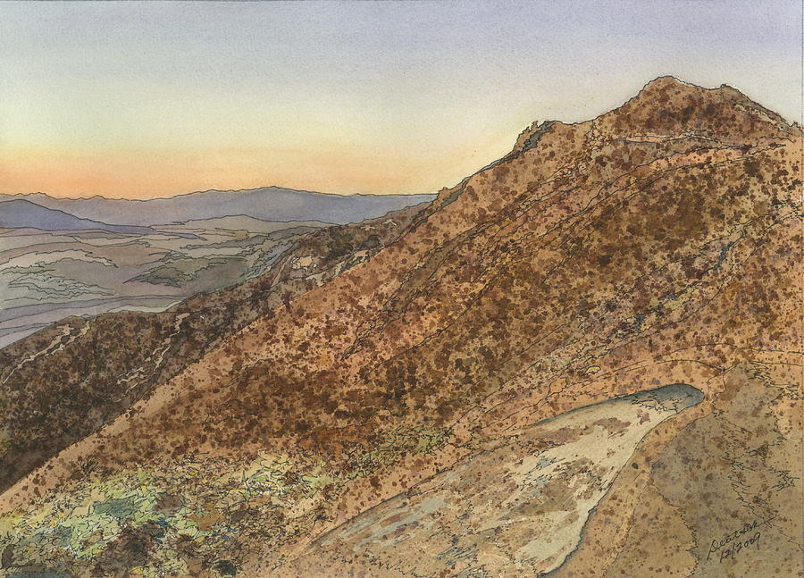Death Valley From Dantes View  A November Sunset Painting