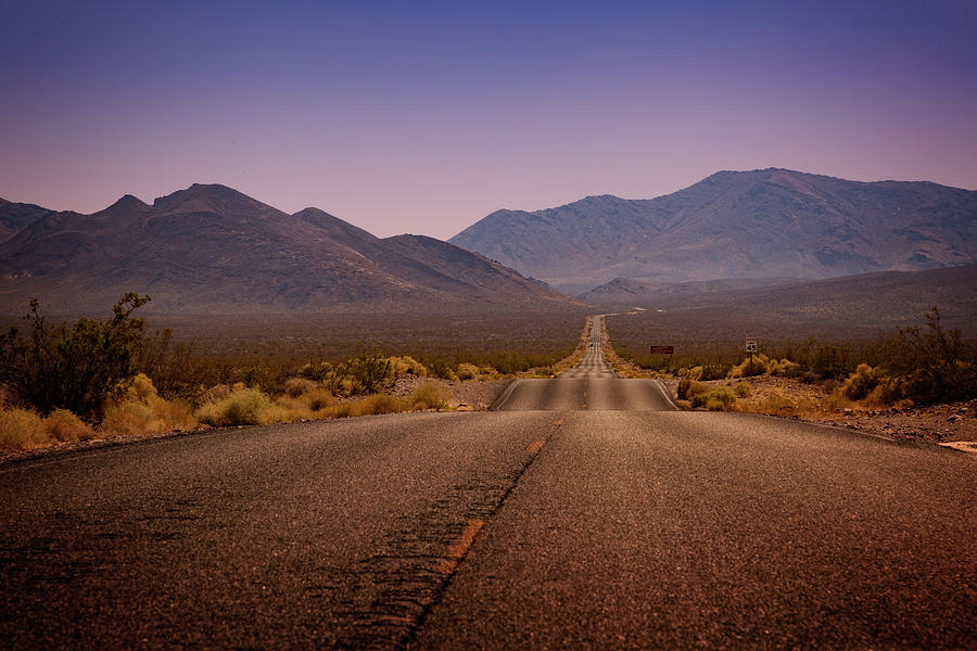 Death Valley Highway Photograph by Ricky Barnard