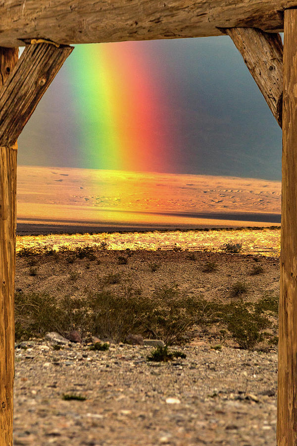 Death Valley Rainbow Photograph