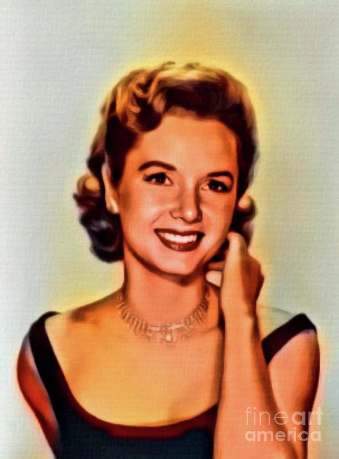 Debbie Reynolds, Vintage Actress. Digital Art By Mb Digital Art