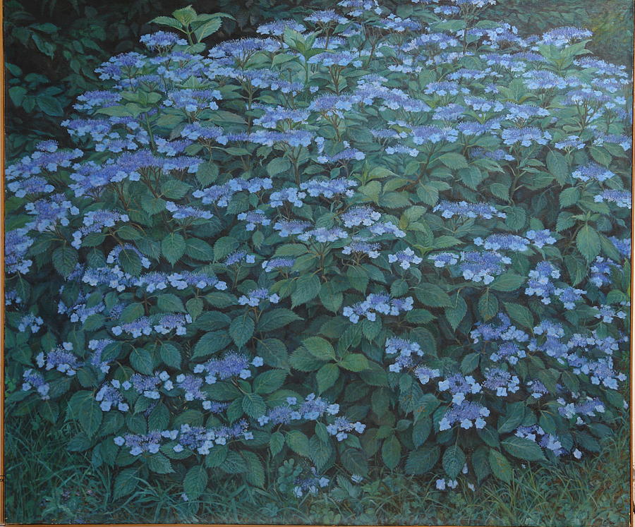 Outdoor Still Life Painting - Debis Hydrangea by James Sparks