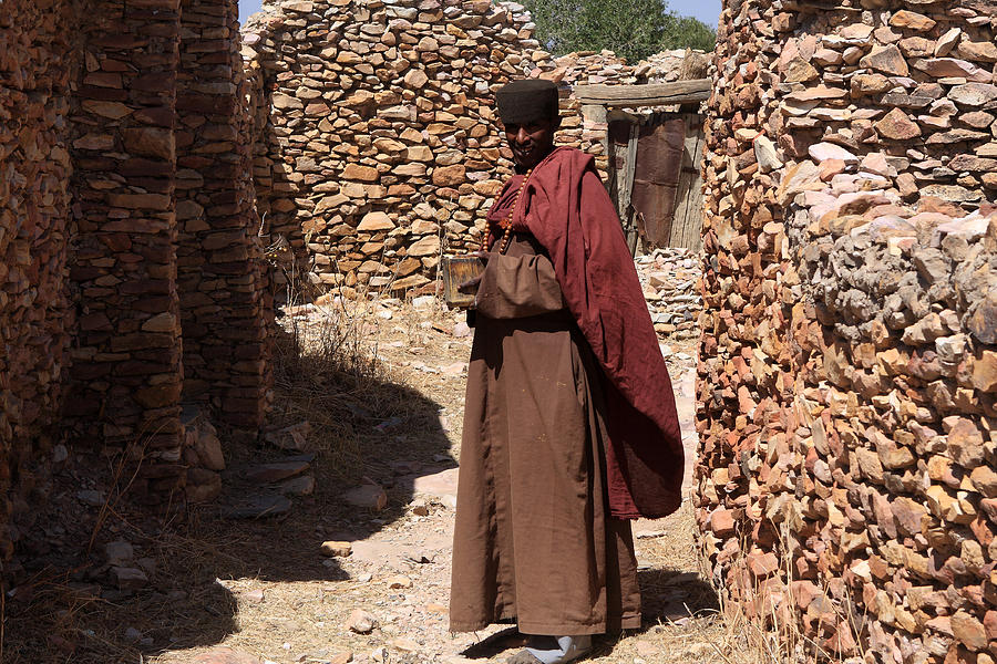Priest Of Debre Damo Monastery, Ethiopia Photograph by Aidan Moran