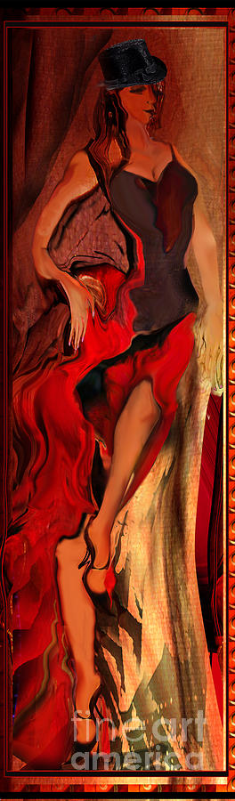 Woman Painting - Debut in red by Anne Weirich Woman Painting - Debut in red by Anne Weirich