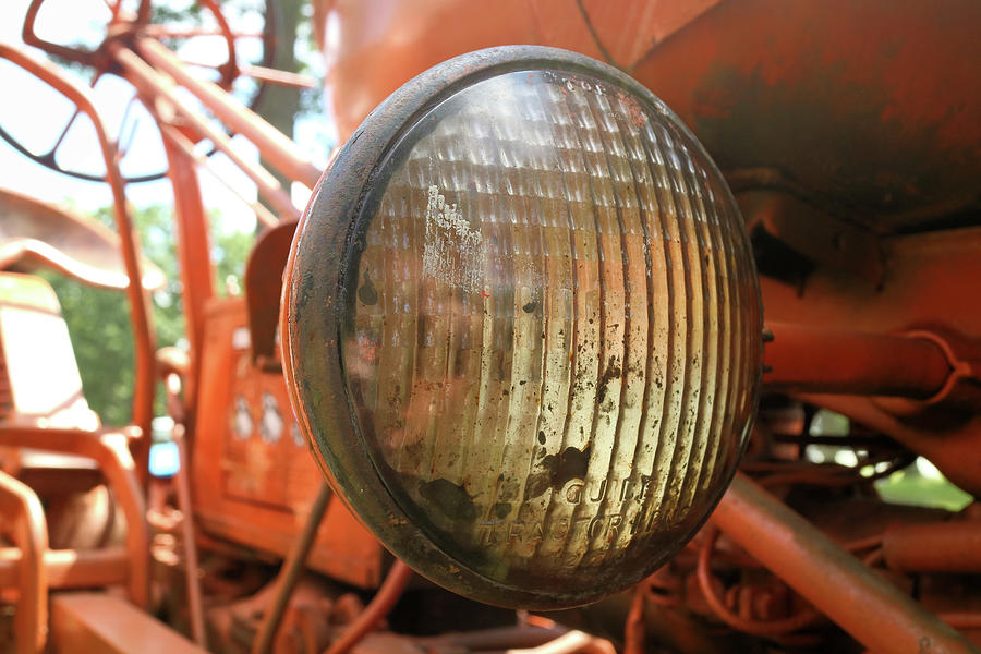 Old Tractor Light Photograph by Scott Kingery