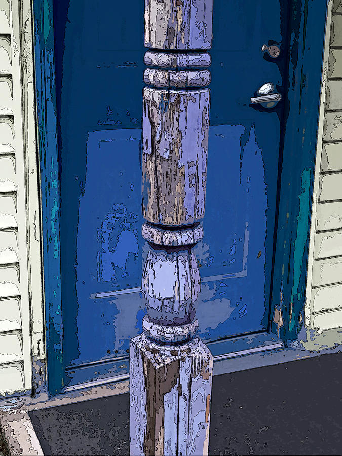Decaying Porch Post  Photograph by Sandra Church