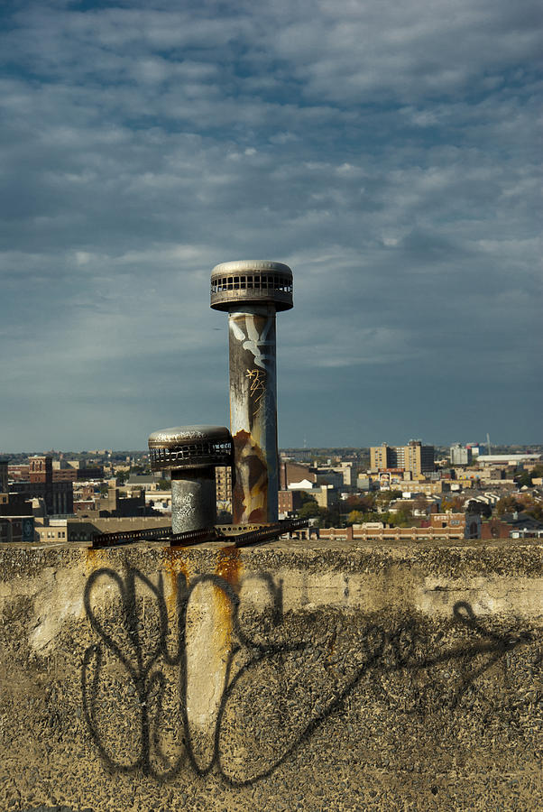 Philadelphia Photograph - Decaying Skyline by Timothy Hedges