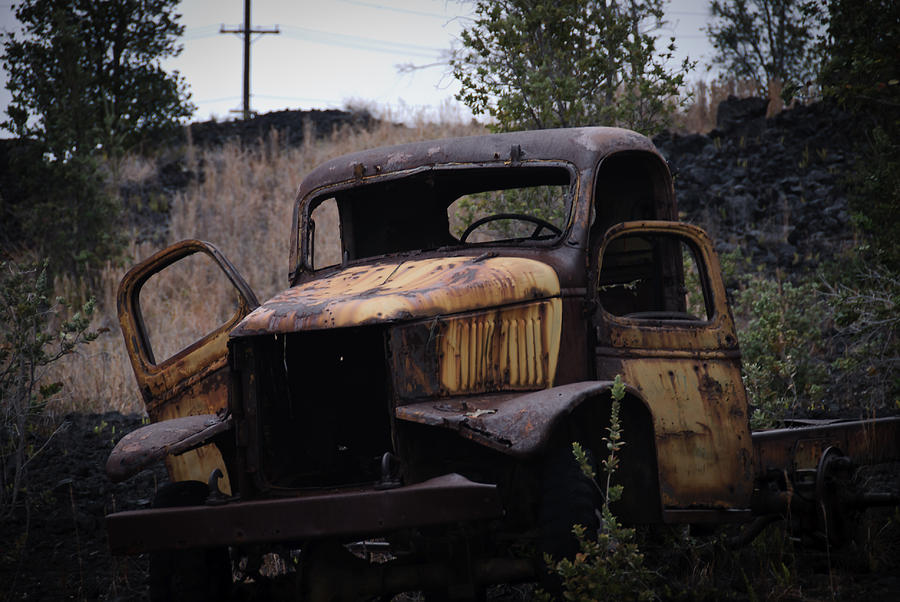 Rusty Photograph - Decaying Truck by Preston Broadfoot