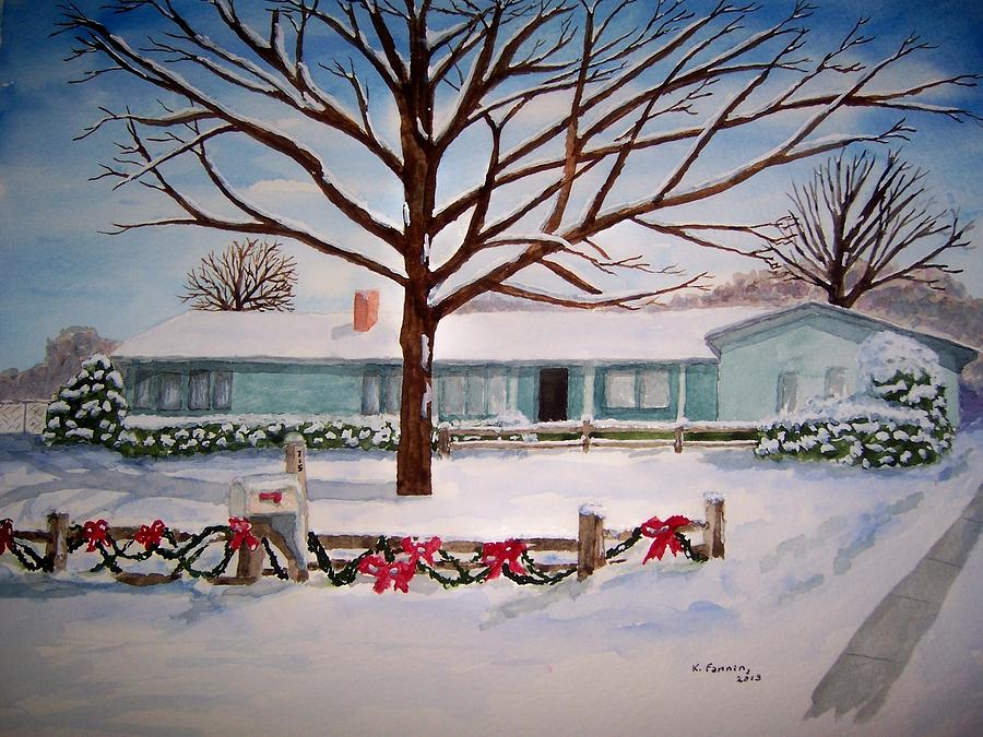 Christmas Painting - December 2000 by B Kathleen Fannin