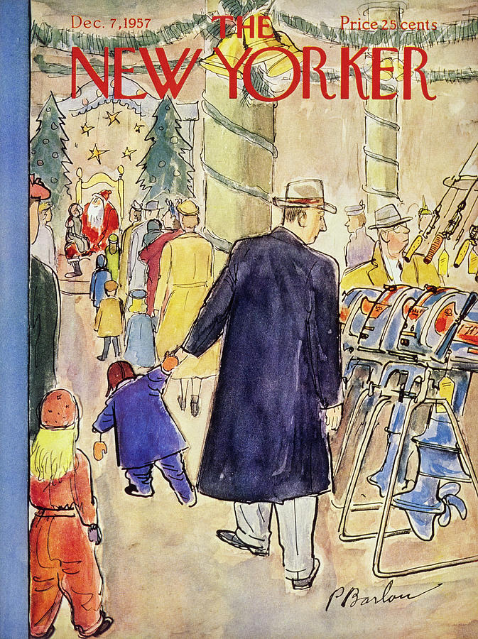 New Yorker December 7th 1957 Painting by Perry Barlow