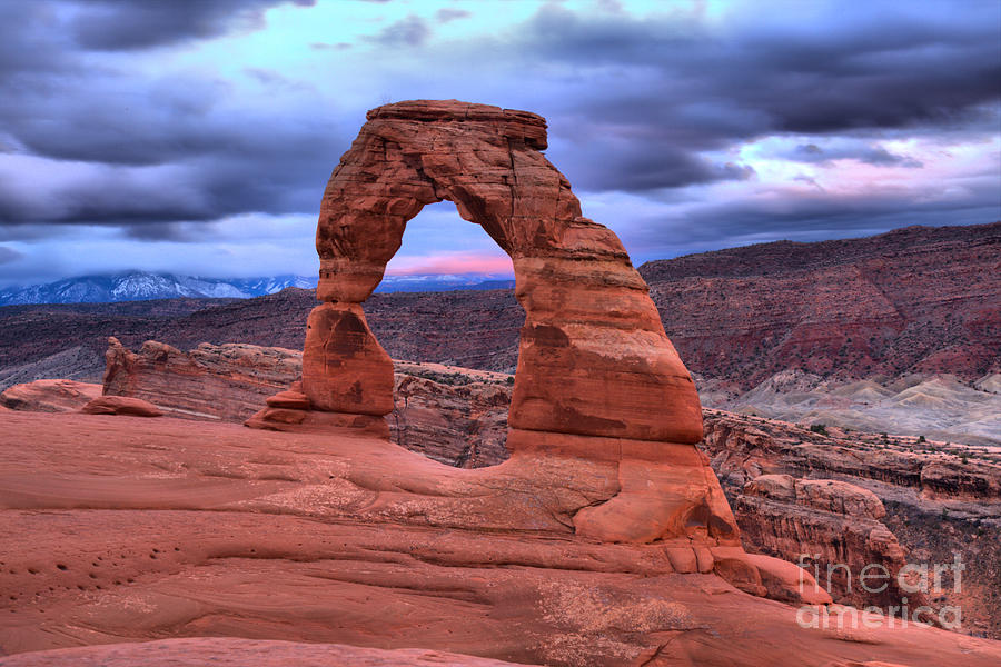 December Arched Sunset Photograph by Adam Jewell