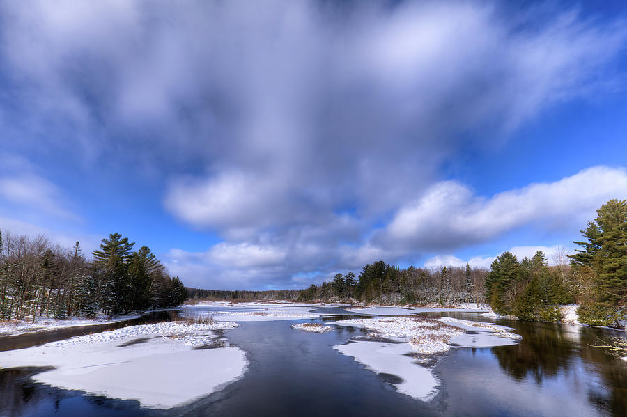 Landscape Photograph - December Day on the Moose River by David Patterson