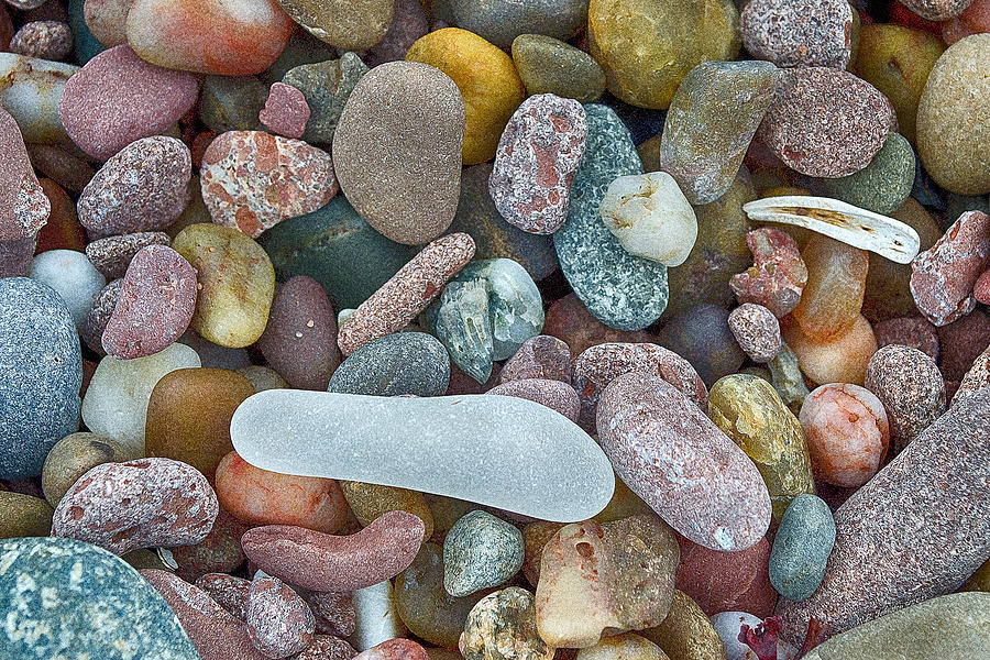 December Pebbles Photograph by WB Johnston