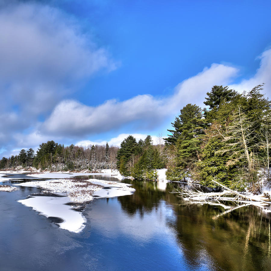 December Snow in Old Forge Photograph by David Patterson