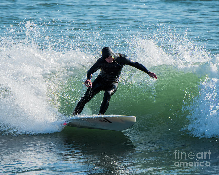 December surfing Photograph by Steven Natanson