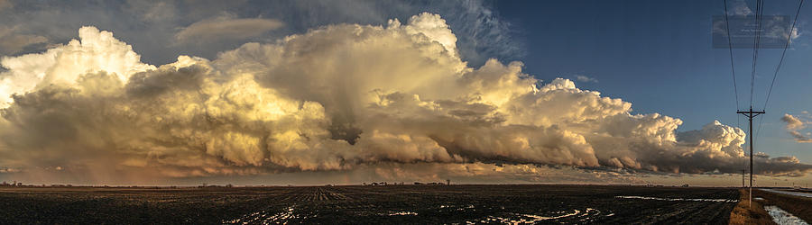 December Thunderstorm Pano Photograph by Paul Brooks