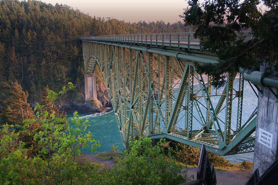 Deception Pass Bridge BR-8943 Photograph by Mary Gaines