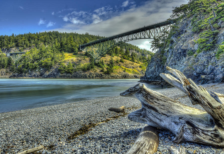 Seattle Photograph - Deception Pass Bridge by John Willy