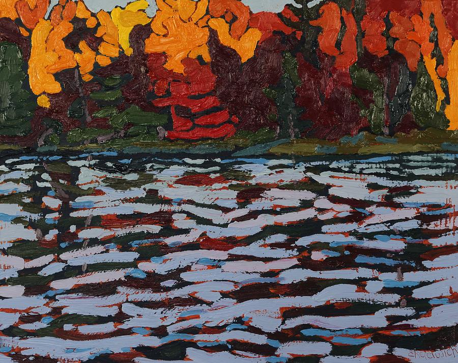 Deciduous Shore Painting by Phil Chadwick