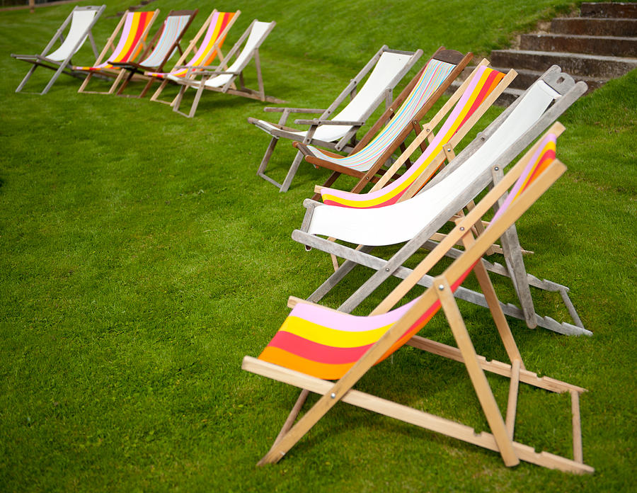 Deck Chairs Photograph by Helen Jackson