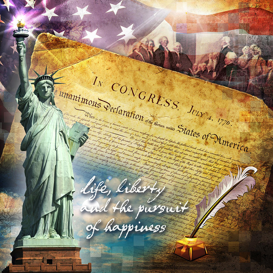 Declaration of Independence Digital Art by Evie Cook