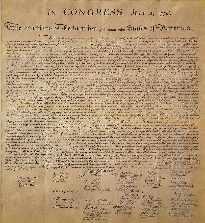 Declaration of Independence Photograph by Imagery-at- Work - Fine Art ...