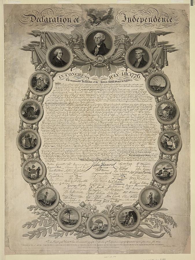 Declaration of Independence Painting by John Binns