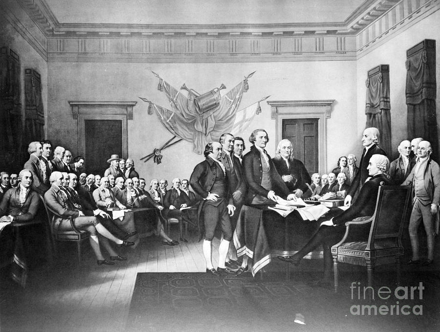 Declaration Of Independence Photograph by Photo Researchers, Inc.