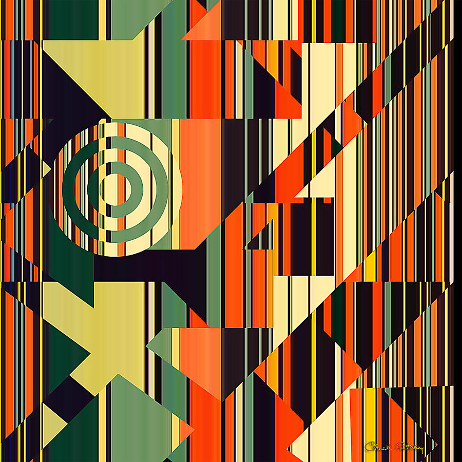 Deco Abstract 1  Digital Art by Chuck Staley