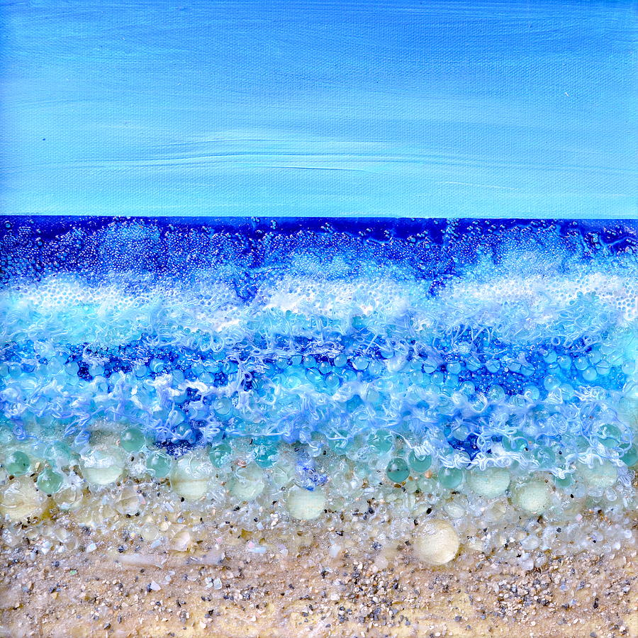 Deco Beach Painting by Regina Valluzzi