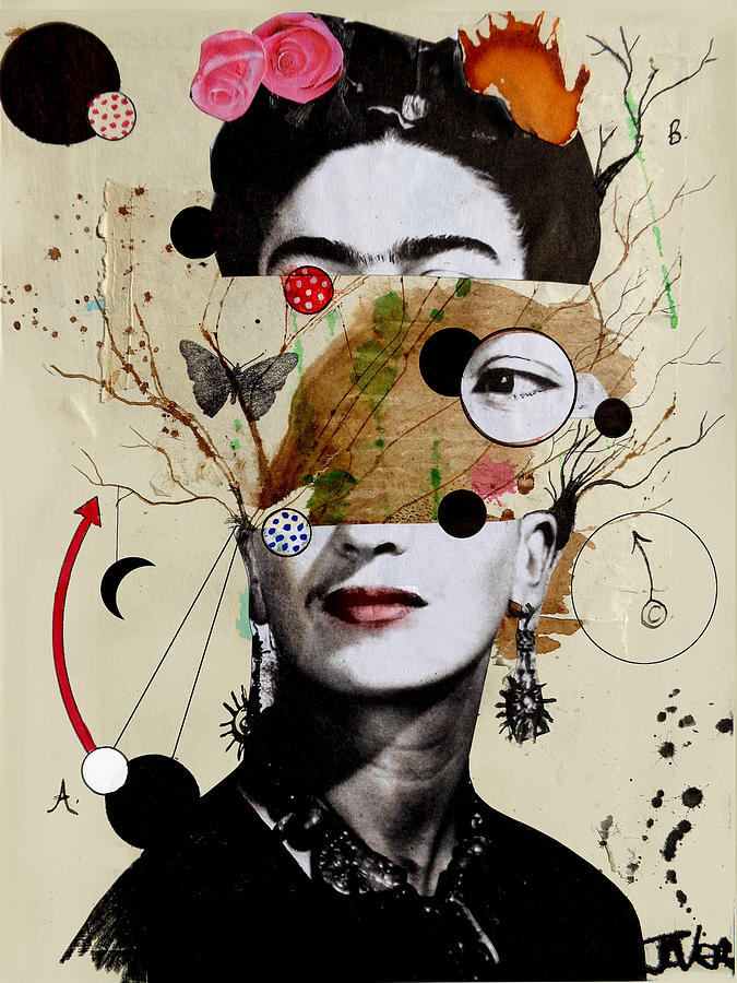 Deconstructed Frida Drawing by Loui Jover