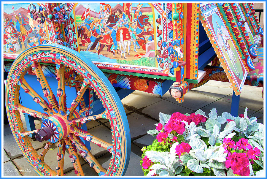 Decorated Donkey Cart Photograph by A Macarthur Gurmankin