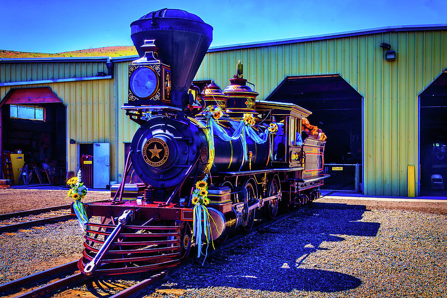 Decorated Glenbrook Locomotive Photograph by Garry Gay