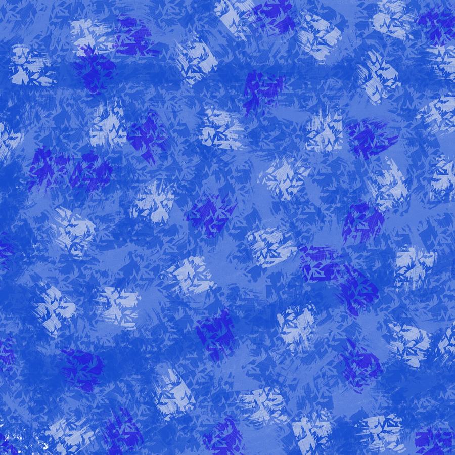 Winter Digital Art - Decorative Blueprint by Joan Ellen Gandy
