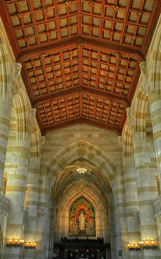 Decorative Ceiling At Yale University Photograph by Dave Mills