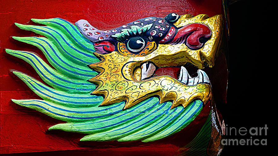 Decorative Chinese Dragon Digital Art by Ian Gledhill