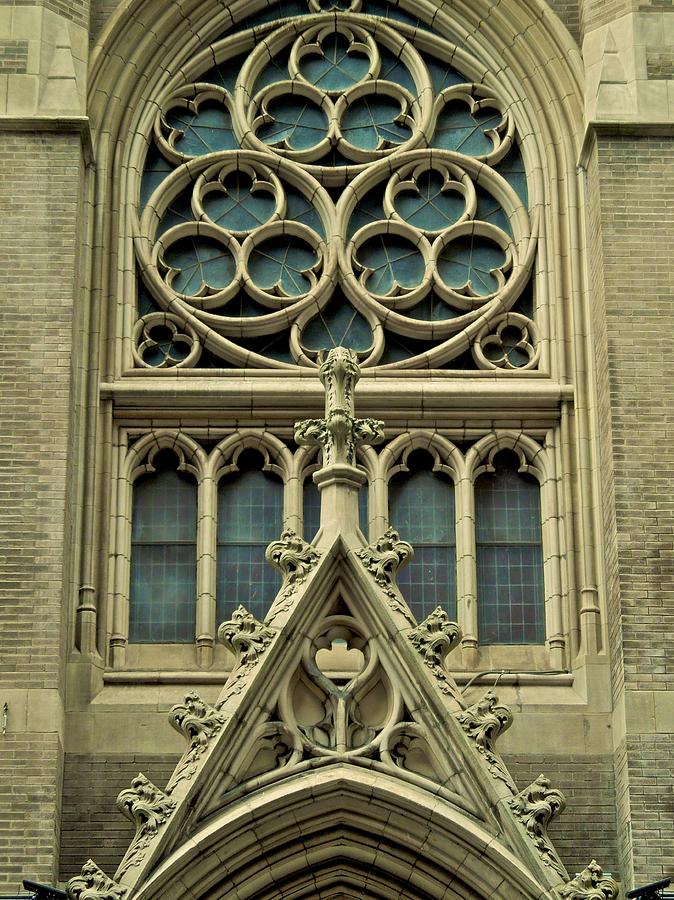 decorative Church window-NYC Photograph by Dale Chapel - Pixels