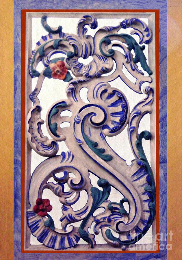 Decorative Panel in Schierstein Church 2 Photograph by Sarah Loft