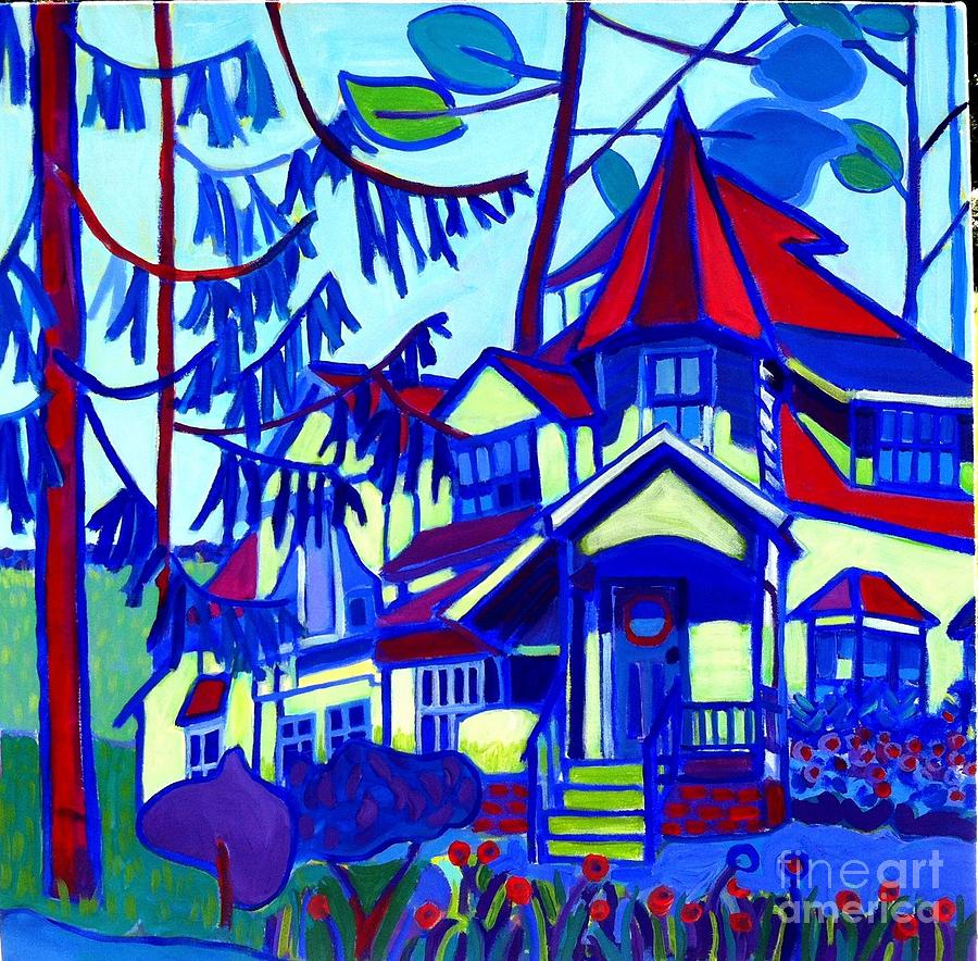 DeCordova Carriage House Painting by Debra Bretton Robinson