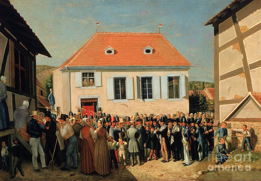 Dedication of a Synagogue in Alsace Painting by Celestial Images