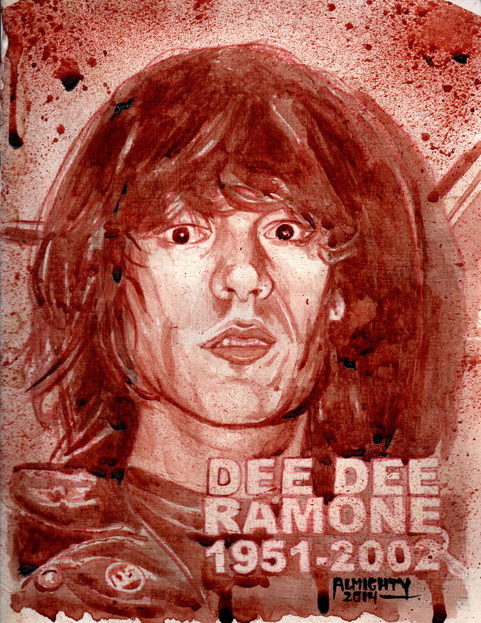Dee Dee Ramone Painting by Ryan Almighty