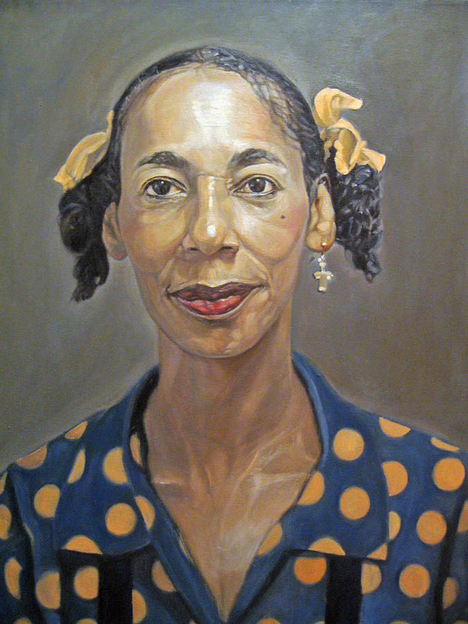 Portrait Painting - Dee by Morris T Howard