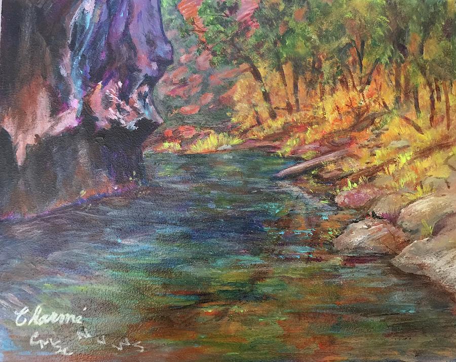 Deep Canyon Painting by Charme Curtin