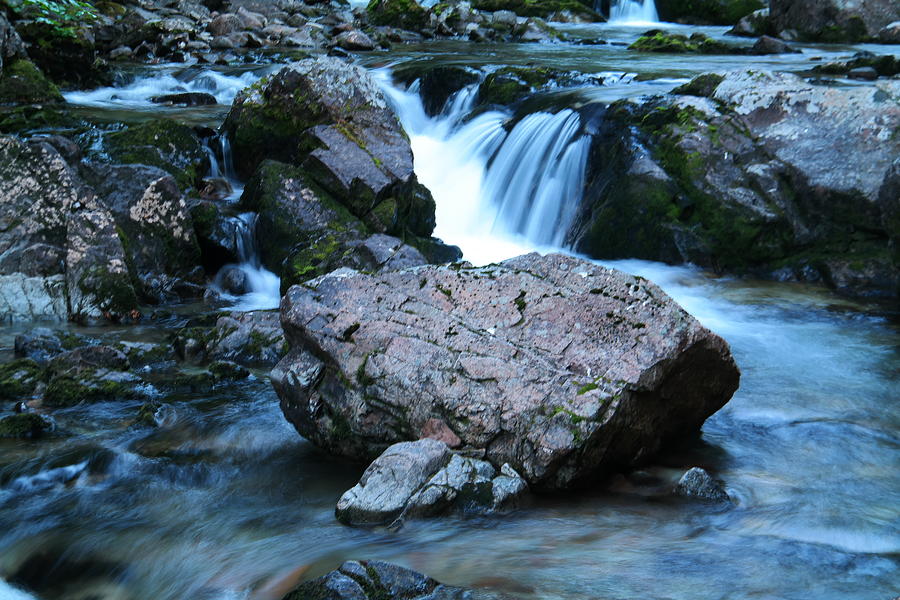 Deep creek flowing between the rocks Photograph by Jeff Swan - Fine Art ...