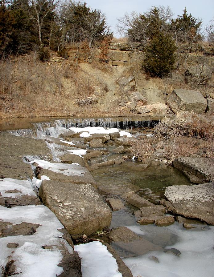 Deep Creek Waterfall Winter Photograph by Keith Stokes